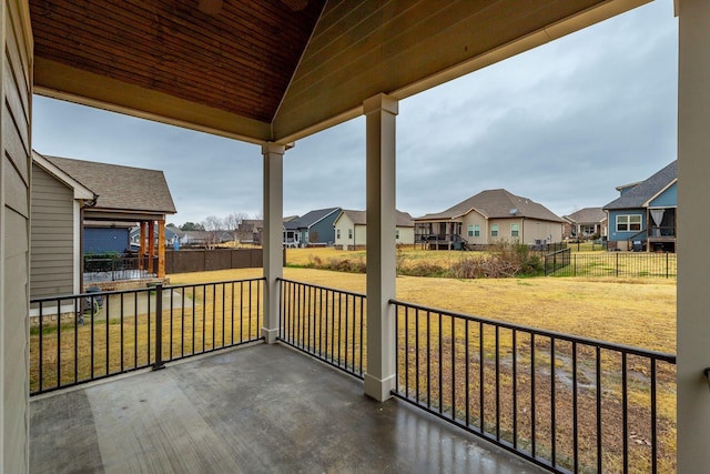 exterior space with covered porch