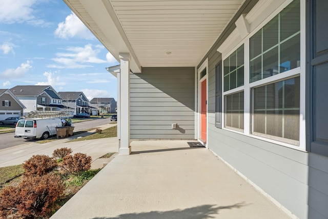 view of patio / terrace with a porch