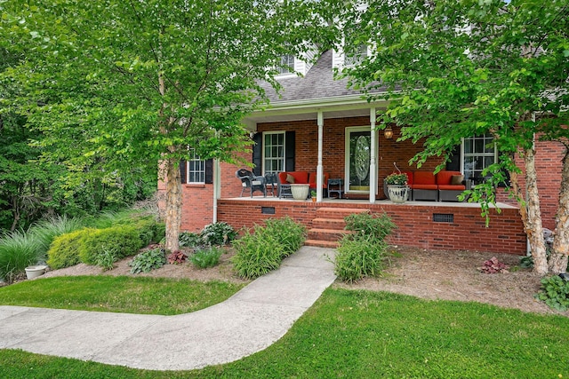 cape cod house with a porch