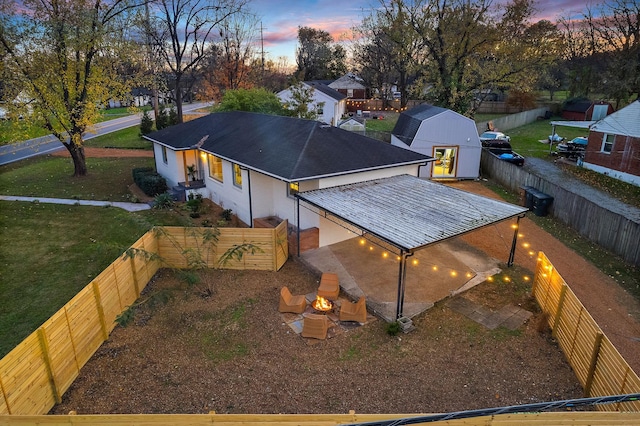 exterior space featuring a patio area