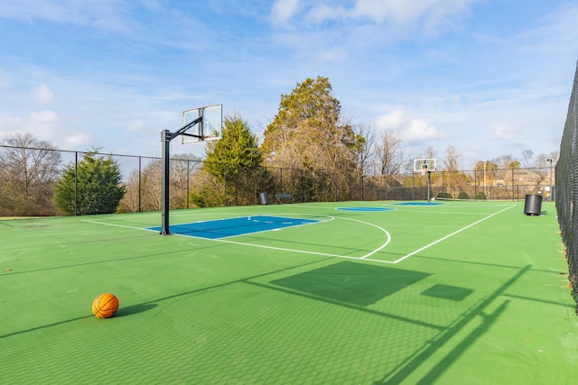 view of basketball court