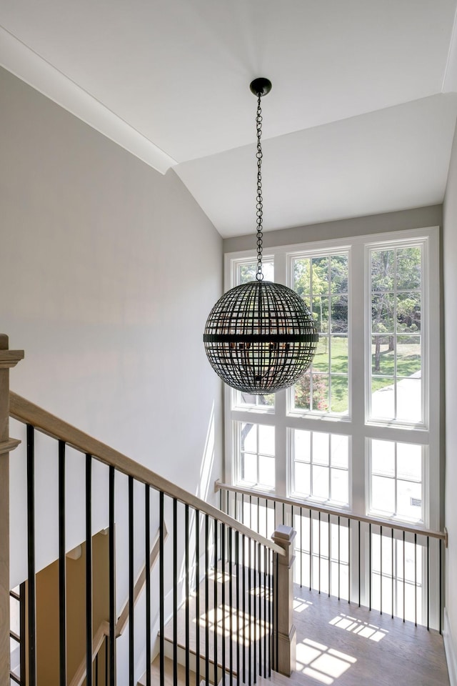 room details with an inviting chandelier