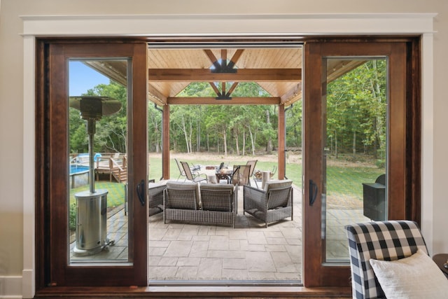 entryway with french doors