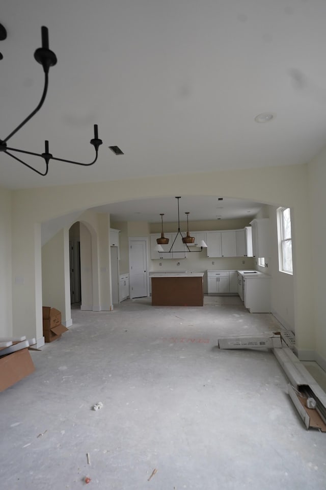 view of unfurnished living room