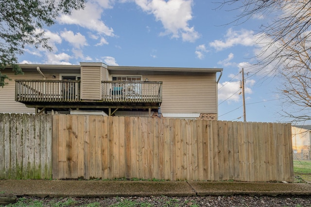 view of back of property