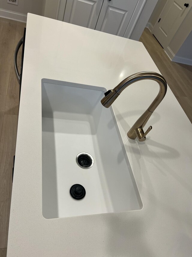 interior details with sink