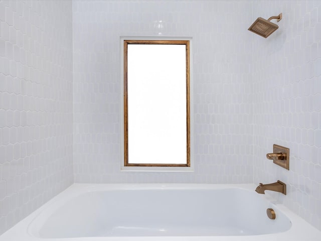 bathroom with a bath