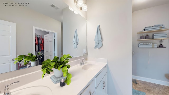 bathroom featuring vanity