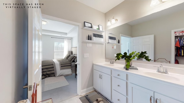 bathroom with vanity