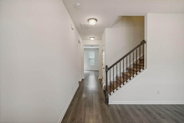 interior space featuring dark hardwood / wood-style flooring