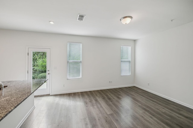 interior space featuring hardwood / wood-style floors and a healthy amount of sunlight