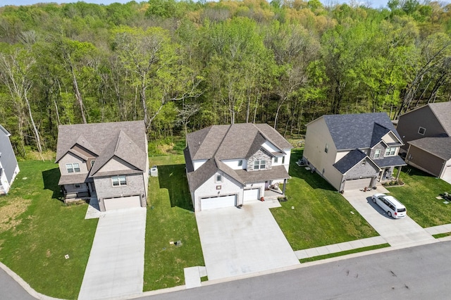 birds eye view of property