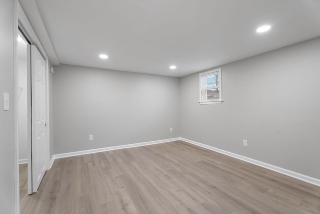 interior space with light wood-type flooring