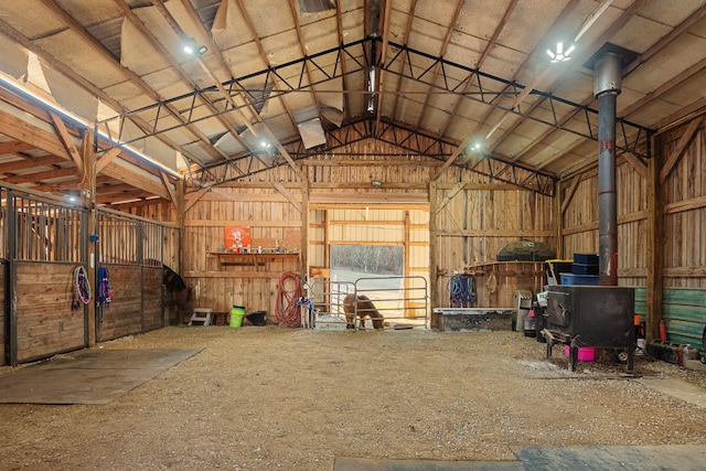 view of horse barn