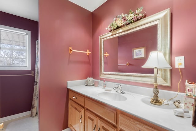 bathroom with vanity