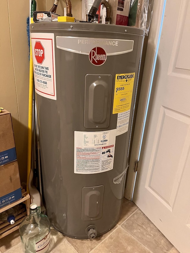 utilities featuring water heater