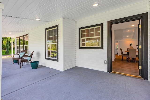 view of patio / terrace featuring a porch