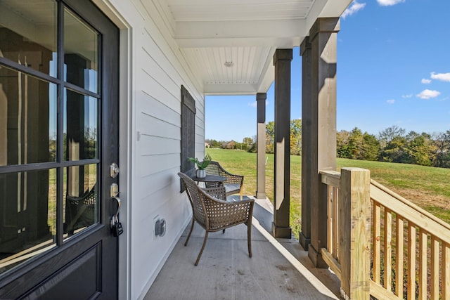 view of balcony