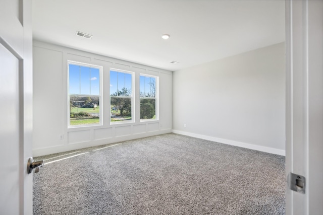 view of carpeted empty room