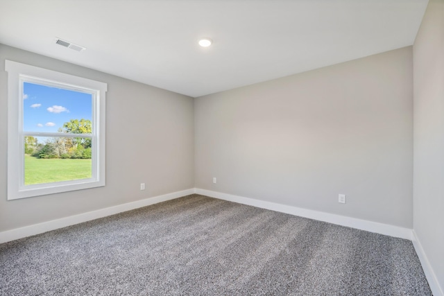 view of carpeted empty room