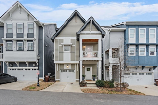 multi unit property featuring a garage