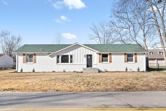 view of ranch-style home