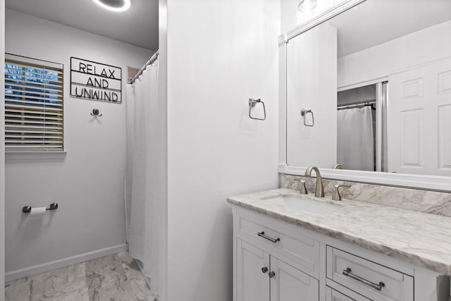 bathroom featuring vanity