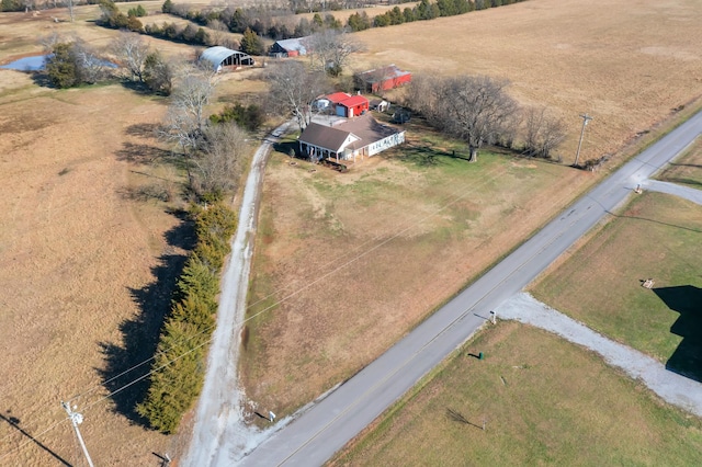 bird's eye view with a rural view