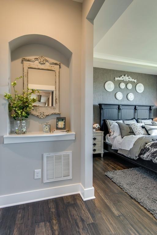 interior space featuring dark hardwood / wood-style flooring