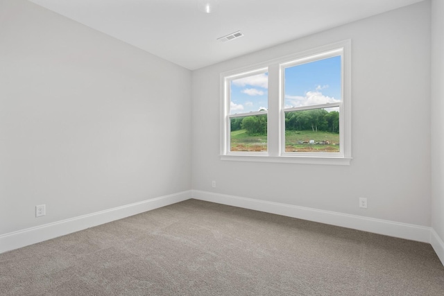 view of carpeted empty room