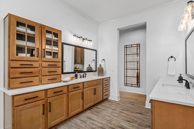 bathroom with vanity