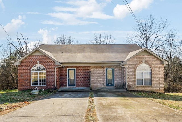 view of ranch-style home