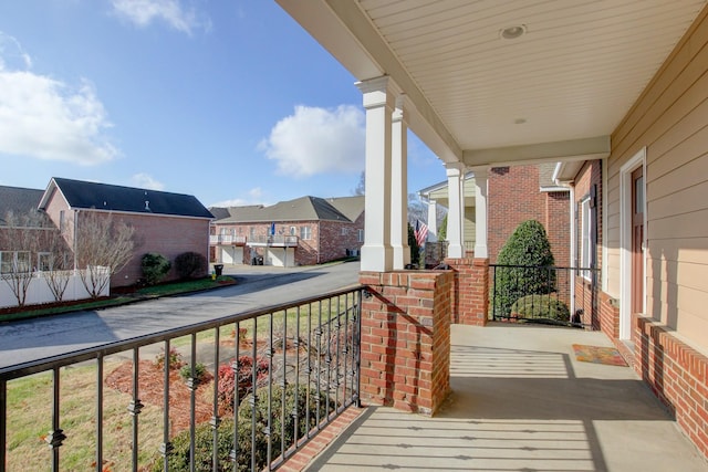 balcony with covered porch