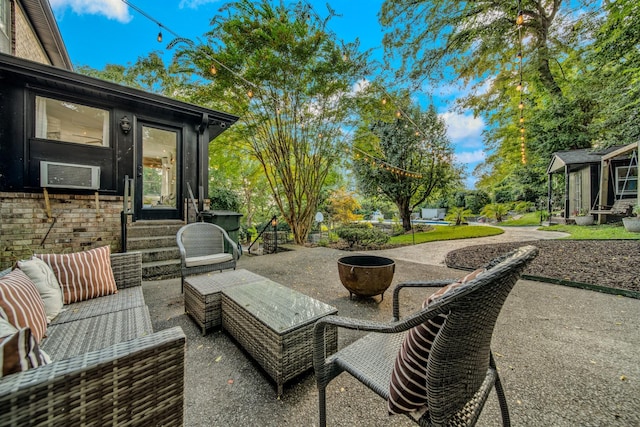 view of patio / terrace with an outdoor hangout area