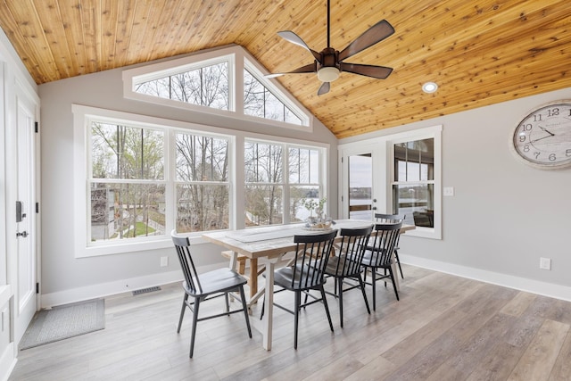 sunroom with plenty of natural light and visible vents