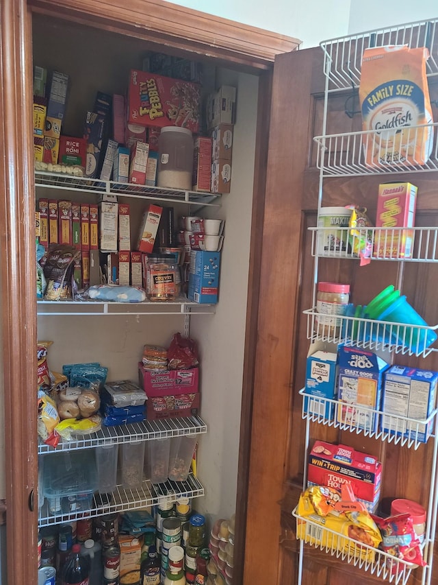 view of pantry