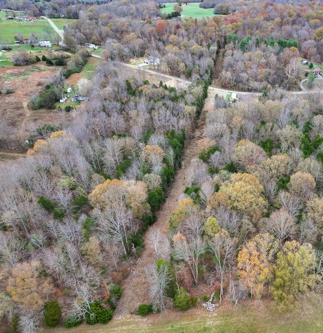 aerial view featuring a rural view