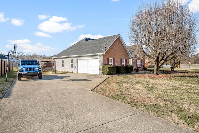 view of property exterior featuring a lawn