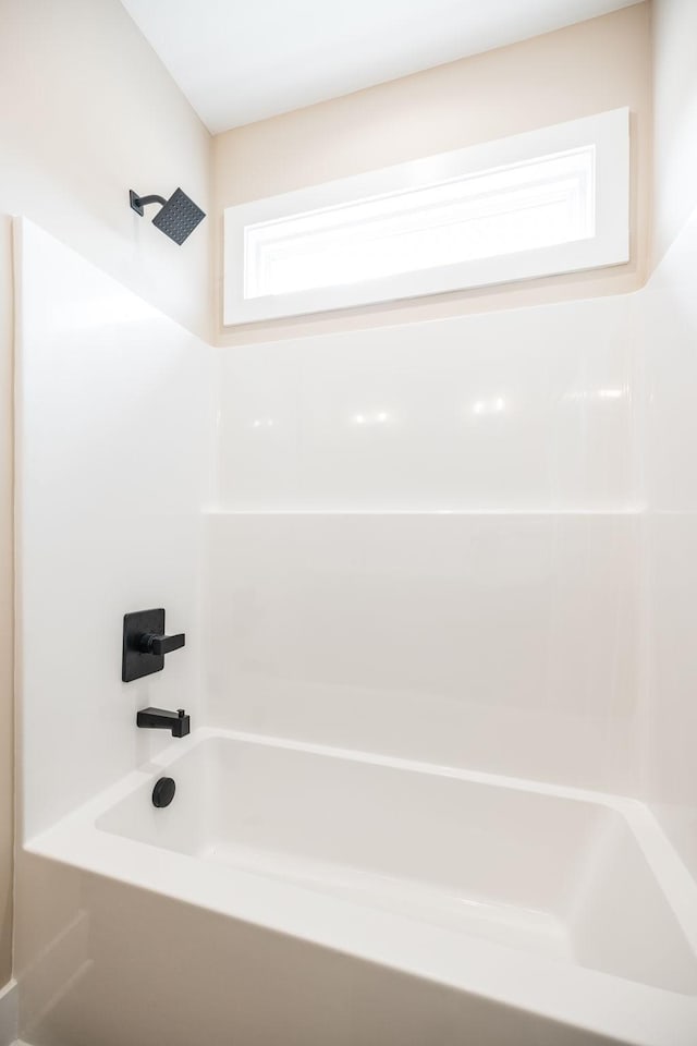 bathroom featuring bathing tub / shower combination