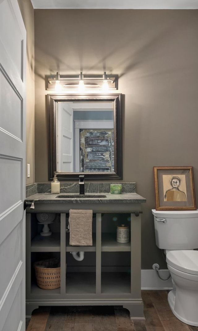 bathroom with toilet and sink