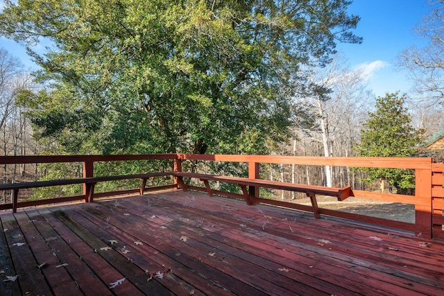 view of wooden terrace