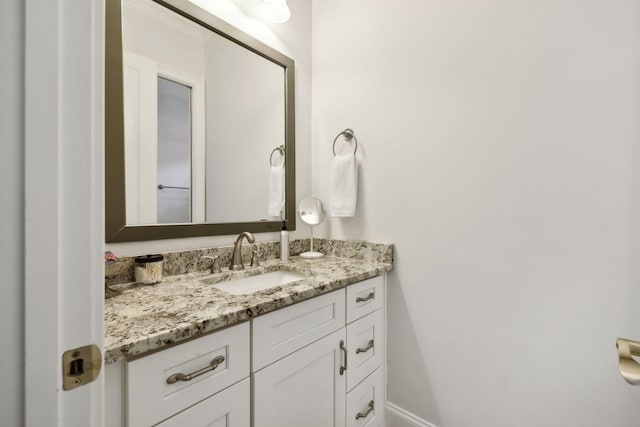 bathroom featuring vanity