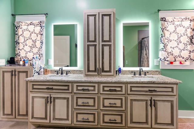 bathroom with vanity