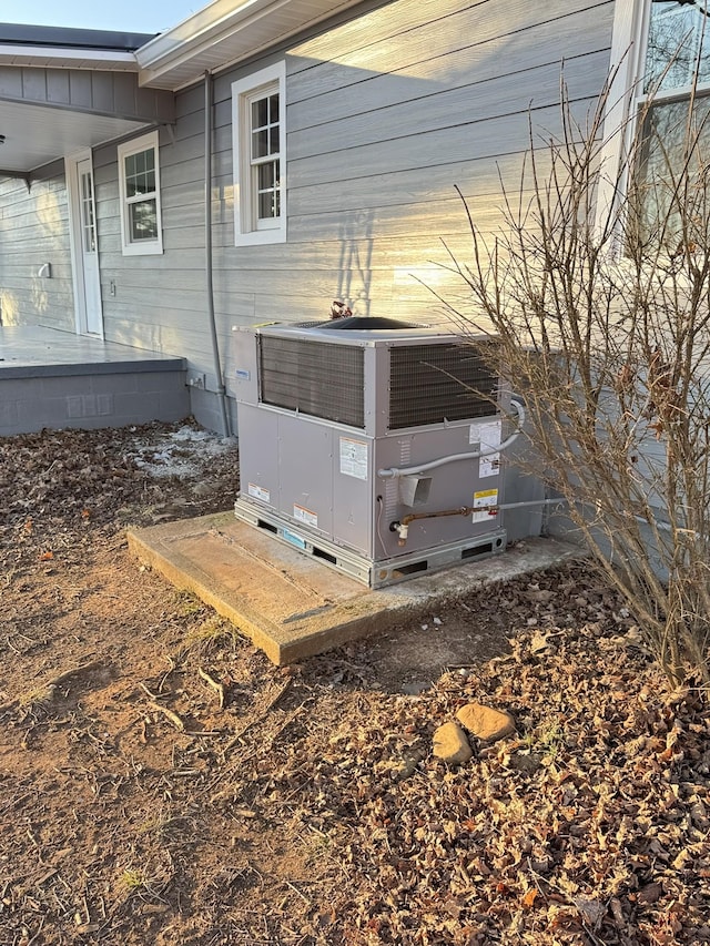 exterior space featuring central AC unit