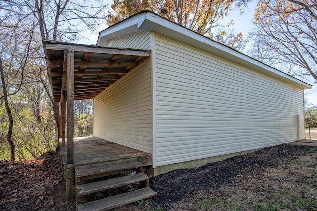 view of side of property