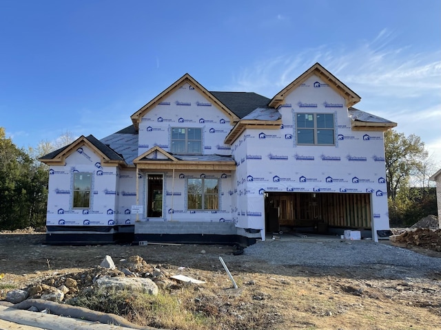 property under construction with a garage