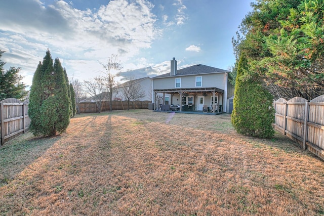 view of yard with a patio