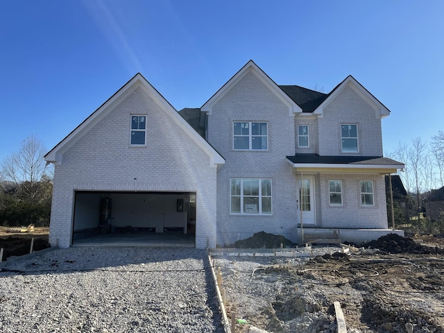 view of front property featuring a garage