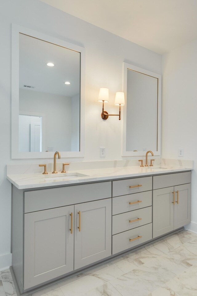 bathroom featuring vanity