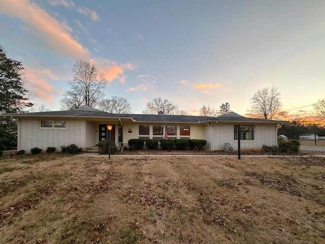 view of ranch-style house